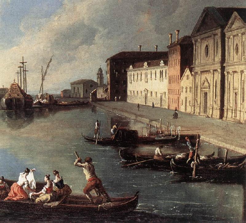 RICHTER, Johan View of the Giudecca Canal (detail) Sweden oil painting art